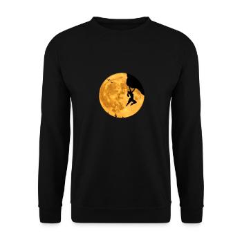 Mountaineering Free Climbing Climbing Moon Bouldering - Unisex Sweatshirt - black - Front - Alina (178cm) & Michal (187cm)
