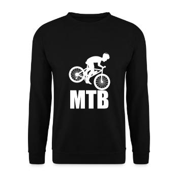 VTT VTT Vélo Cycliste - Sweat-shirt Unisexe - noir - Devant - Alina (178cm) & Michal (187cm)