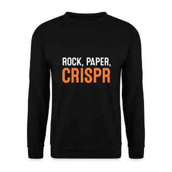 Crispr Rock Paper Scissors Scientifique Biologiste - Sweat-shirt Unisexe - noir - Devant - Alina (178cm) & Michal (187cm)