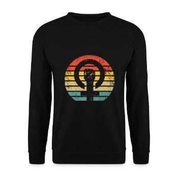 Droits féministes des femmes - Égalité des genres Féminisme - Sweat-shirt Unisexe - noir - Devant - Alina (178cm) & Michal (187cm)