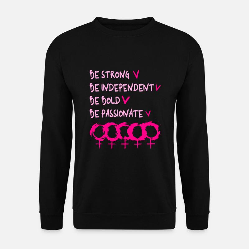 Women's Empowerment, Internationaler Frauentag - Unisex Pullover - Schwarz