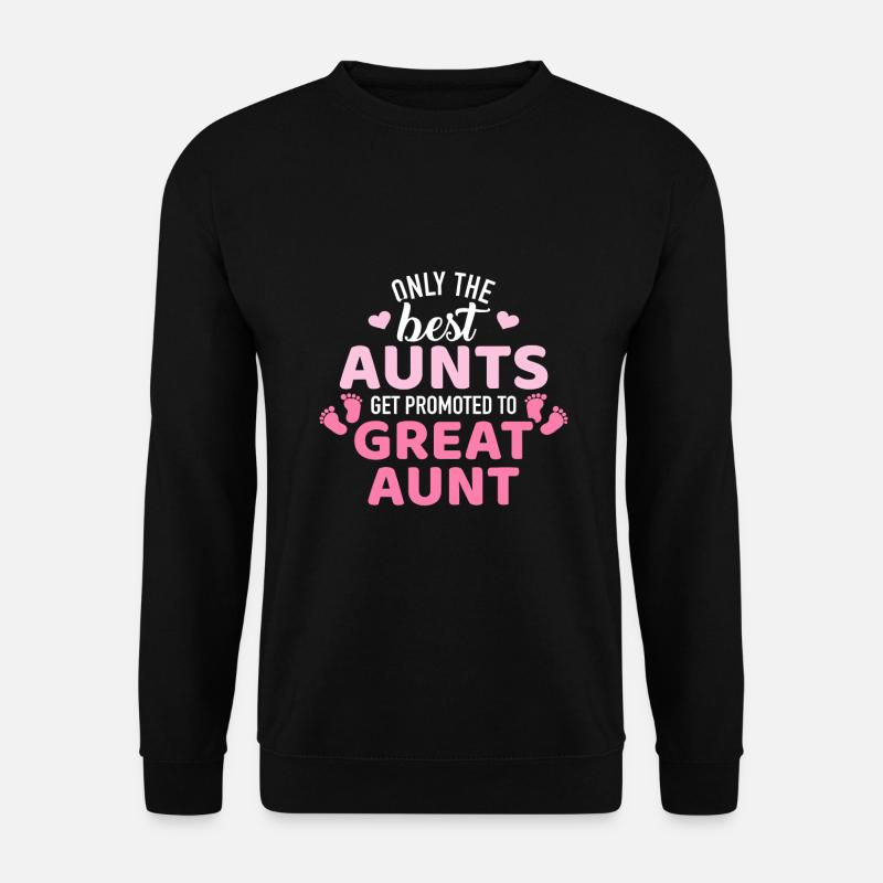 Beste Tanten werden zur Großtante befördert - Unisex Pullover - Schwarz