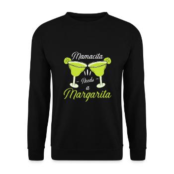 Mamacita a besoin de Margarita Funny Cinco de Mayo Drink - Sweat-shirt Unisexe - noir - Devant - Alina (178cm) & Michal (187cm)