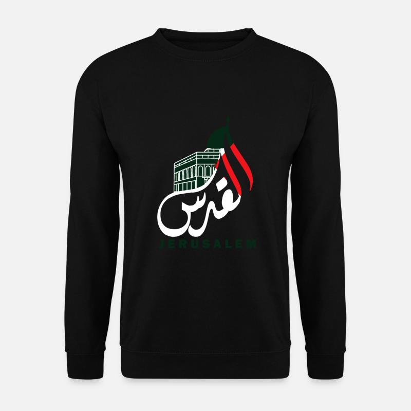 Al Quds Palästinensische Flagge Jerusalem Palästina - Unisex Pullover - Schwarz