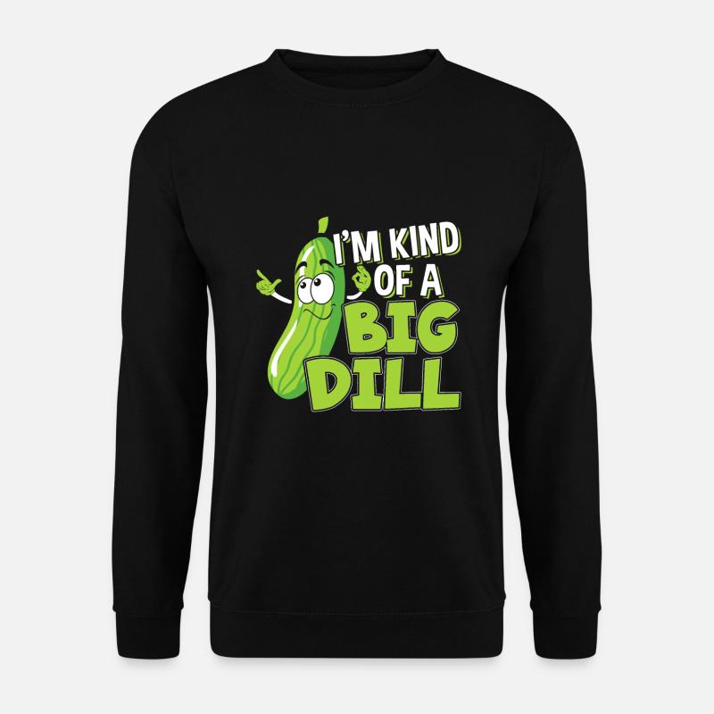Vegan Ich bin eine Art großes Dillgeschenk für eine Gurke - Unisex Pullover - Schwarz