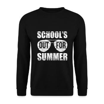 Le dernier jour des écoles pour les enseignants d’été - Sweat-shirt Unisexe - noir - Devant - Alina (178cm) & Michal (187cm)