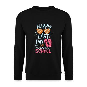 Last Day Of School Summer - Unisex Sweatshirt - black - Front - Alina (178cm) & Michal (187cm)