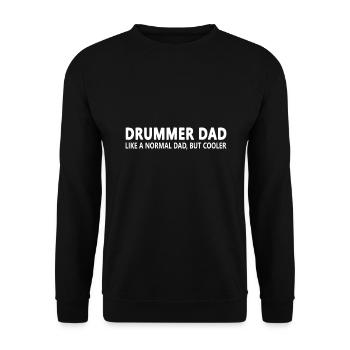 Drôle de batteur papa batteur d’un père - Sweat-shirt Unisexe - noir - Devant - Alina (178cm) & Michal (187cm)