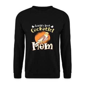 Le meilleur amoureux des oiseaux Cockatiel Mom au monde - Sweat-shirt Unisexe - noir - Devant - Alina (178cm) & Michal (187cm)