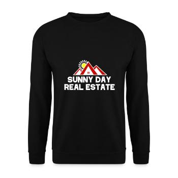 Sunny Day Real Estate Agent Realtor Funny - Unisex Sweatshirt - black - Front - Alina (178cm) & Michal (187cm)