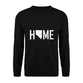 Retro Nevada Las Vegas ist Zuhause - Unisex Pullover - Schwarz - Vorne - Alina (178cm) & Michal (187cm)