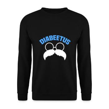 Diabeetus drôle de sensibilisation au diabète Barbe diabétique - Sweat-shirt Unisexe - noir - Devant - Alina (178cm) & Michal (187cm)