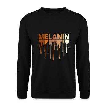 ICH BIN SCHWARZE GESCHICHTE Afroamerikanische Pride-Geschichte - Unisex Pullover - Schwarz - Vorne - Alina (178cm) & Michal (187cm)