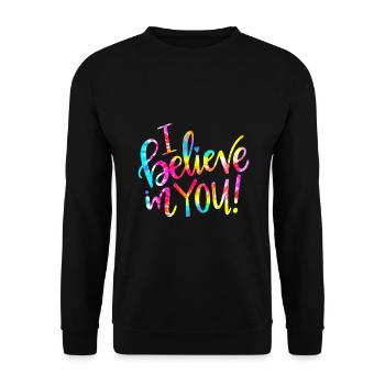 Vintage Made In 1989 Distressed Birthday - Unisex Sweatshirt - black - Front - Alina (178cm) & Michal (187cm)