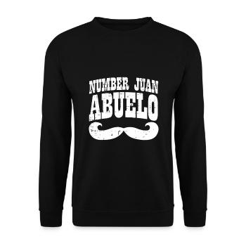 Numéro un Juan Abuelo Fête des pères espagnols mexicains - Sweat-shirt Unisexe - noir - Devant - Alina (178cm) & Michal (187cm)