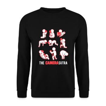 The Camera Sutra, Photographer Gift Photography - Unisex Sweatshirt - black - Front - Alina (178cm) & Michal (187cm)