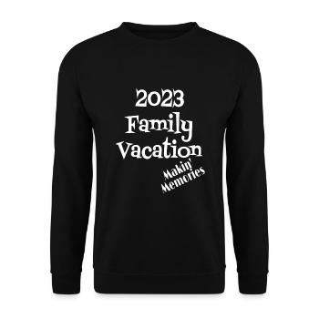 Matching 2023 Family Vacation Making Memories - Unisex Sweatshirt - black - Front - Alina (178cm) & Michal (187cm)