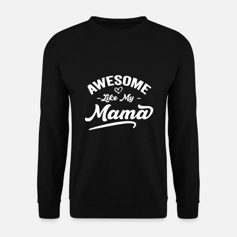 Sohn Tochter Liebe Für Mutter Wortspiel Cool Awesome Like - Unisex Pullover - Schwarz