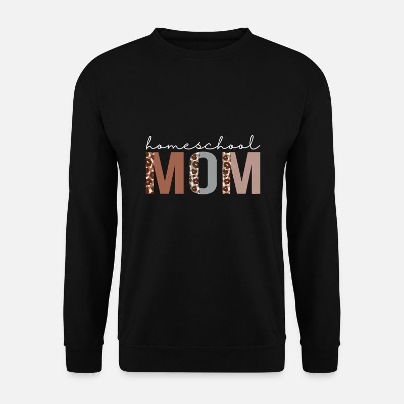 Homeschool Mom Leopard Appréciation - Sweat-shirt Unisexe - noir