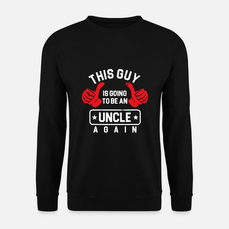 Onkel Schwangerschaftsankündigung wird Onkel sein - Unisex Pullover - Schwarz