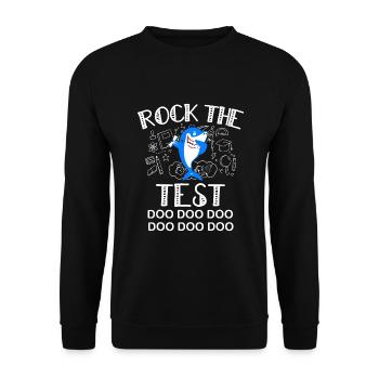 Rock The Test , Professeur d’école - Sweat-shirt Unisexe - noir - Devant - Alina (178cm) & Michal (187cm)