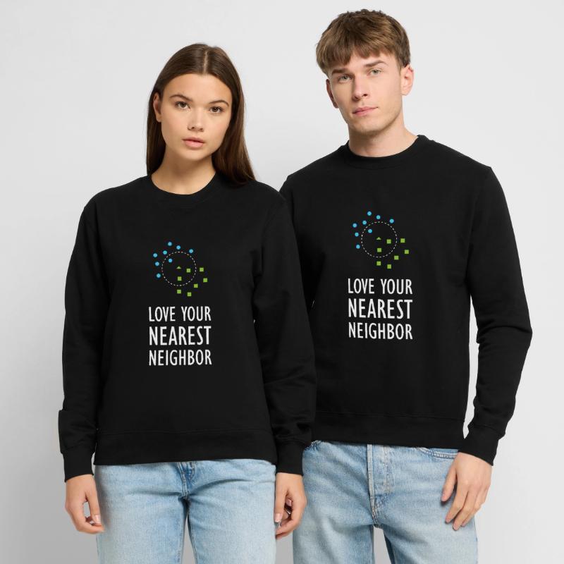 Machine Learning Nearest Neighbor Algorithm AI Art Unisex Sweatshirt