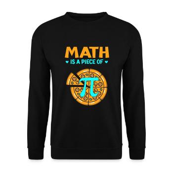 Pi day 3.14 Les mathématiques sont un morceau de pizza Bitcoin Start - Sweat-shirt Unisexe - noir - Devant - Alina (178cm) & Michal (187cm)