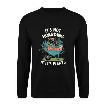 Gartenarbeit Garten Gärtner Pflanzen - Unisex Pullover - Schwarz - Vorne - Alina (178cm) & Michal (187cm)