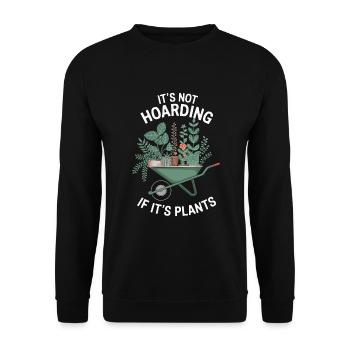 Gardening Garden Gardener Plants - Unisex Sweatshirt - black - Front - Alina (178cm) & Michal (187cm)