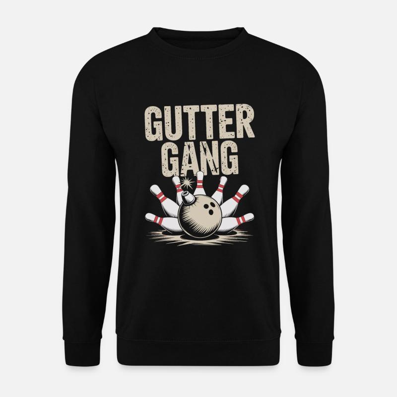 Bowler Bowling - Unisex Pullover - Schwarz