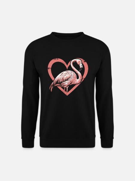 Flamingo - Unisex Sweatshirt - black