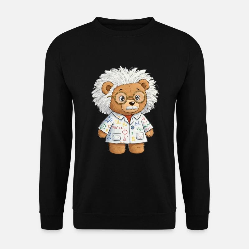 Teddy Bear Scientist - Unisex Sweatshirt - black