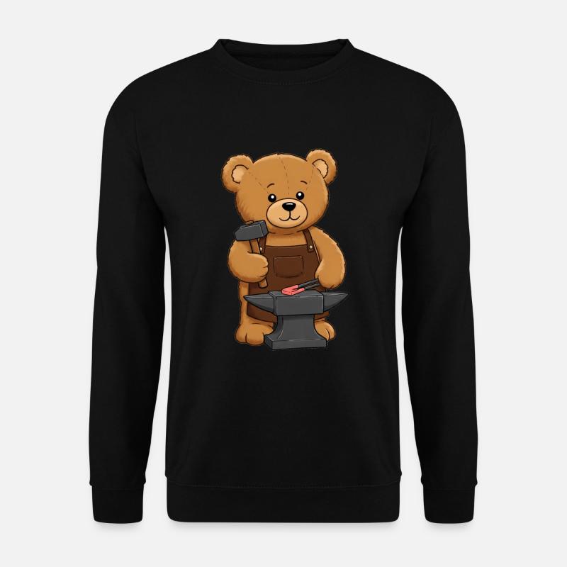 Teddybär Schmied - Unisex Pullover - Schwarz