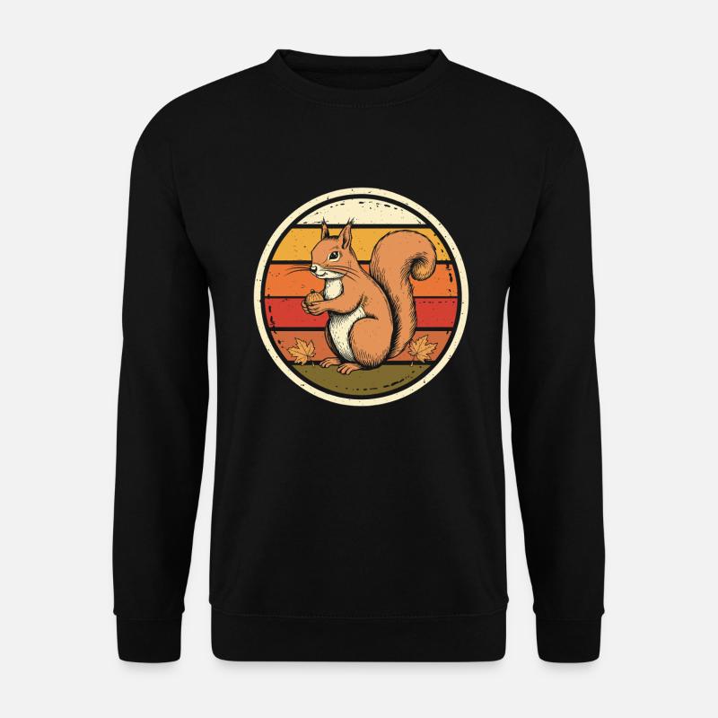 Squirrel Autumn - Unisex Sweatshirt - black