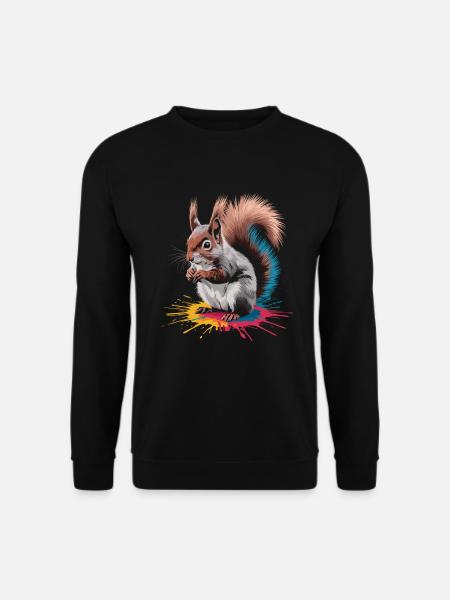 Squirrel - Unisex Sweatshirt - black