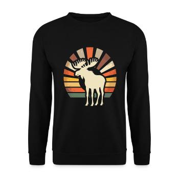 Orignal vintage - Sweat-shirt Unisexe - noir - Devant - Alina (178cm) & Michal (187cm)