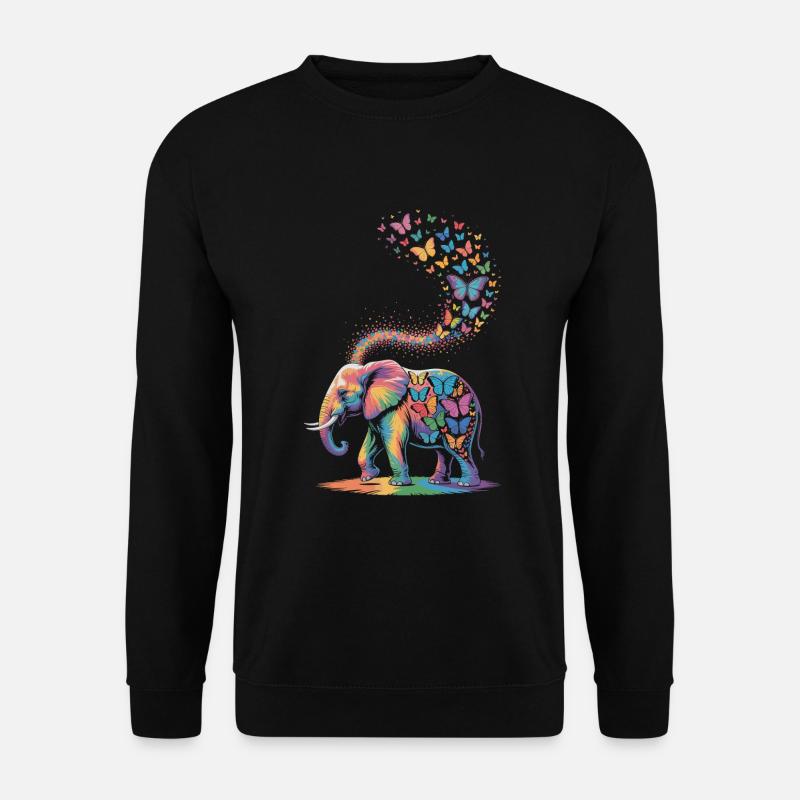 Elephant - Unisex Sweatshirt - black
