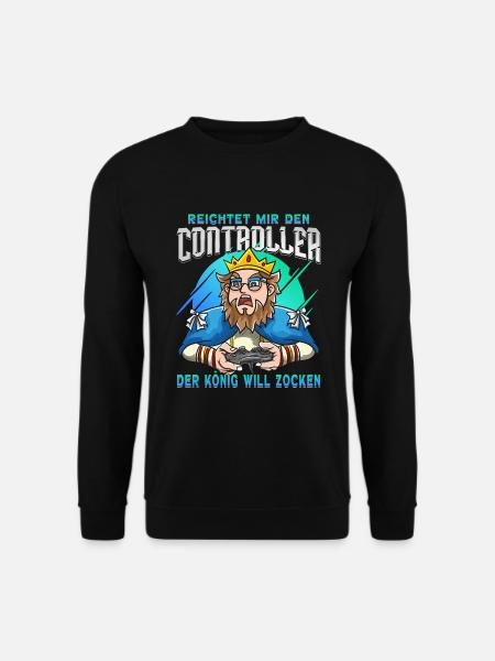 Gaming Spruch Zocker Spruch - Unisex Pullover - Schwarz