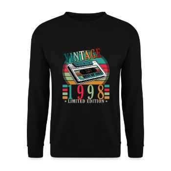 25ème Anniversaire Millésime 1998 Millésime 1998 - Sweat-shirt Unisexe - noir - Devant - Alina (178cm) & Michal (187cm)