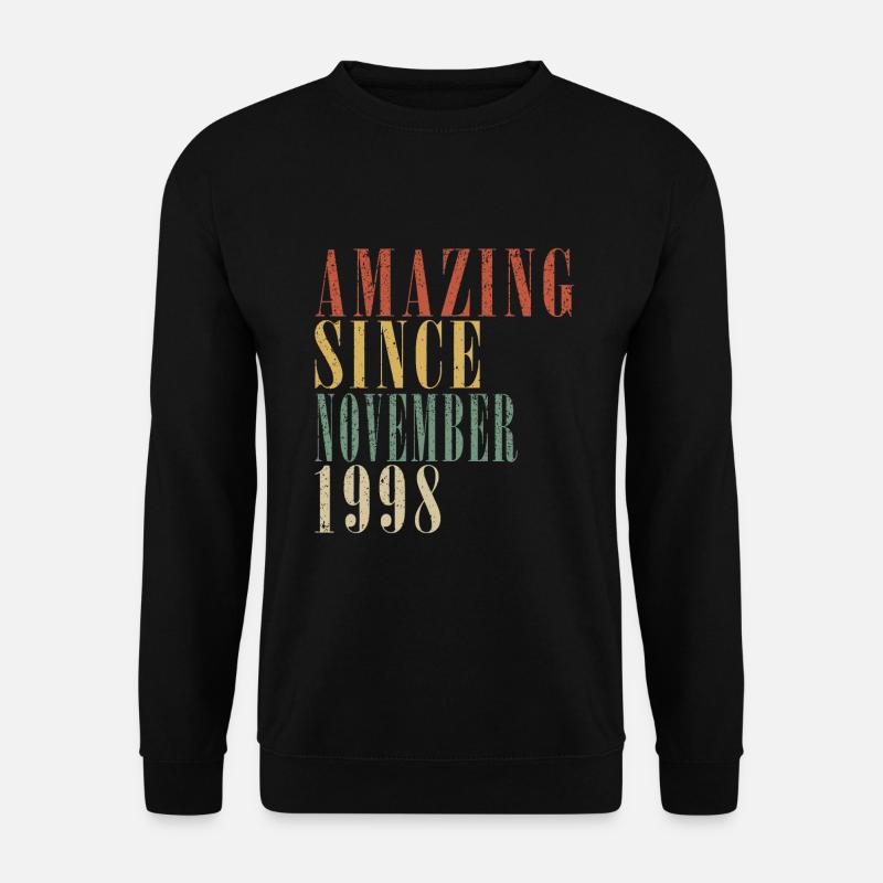 november 1998 Jahrestag november 1998 november - Unisex Pullover - Schwarz