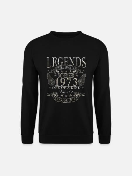 november 1973 Jahrestag november 1973 november - Unisex Pullover - Schwarz