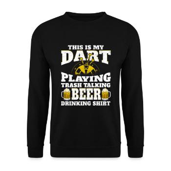 Jeu de fléchettes Jeu de fléchettes Sport Darter - Sweat-shirt Unisexe - noir - Devant - Alina (178cm) & Michal (187cm)