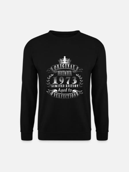 Dezember 1973 Jahrestag Dezember 1973 Dezember - Unisex Pullover - Schwarz