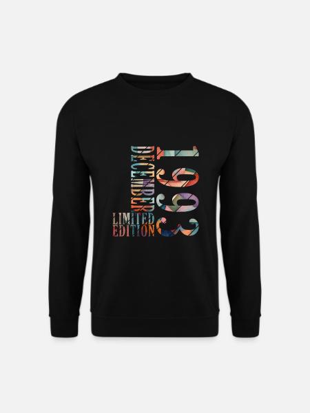 30. Geburtstag Jahrgang Dezember 1993 Original 199 - Unisex Pullover - Schwarz