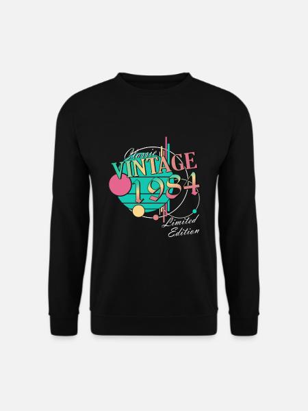 Jahrgang 1984 Jahrgang 1984 Geburtstagsgeschenk - Unisex Pullover - Schwarz