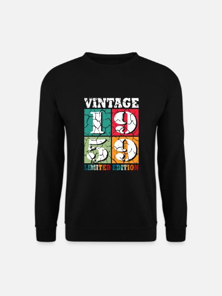 65th birthday Born in 1959 65 years old - Unisex Sweatshirt - black
