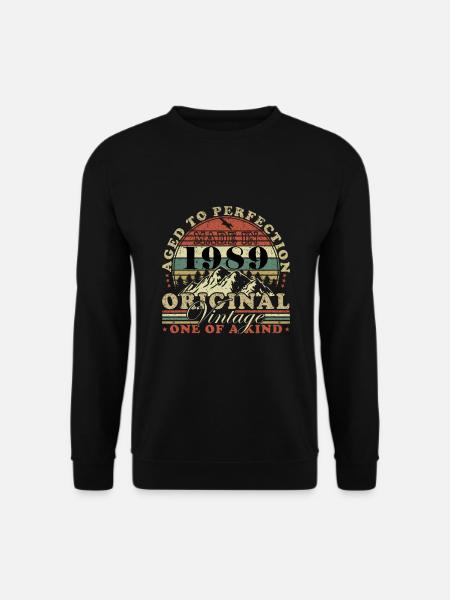35. Geburtstag Jahrgang 1989 35 Jahre - Unisex Pullover - Schwarz