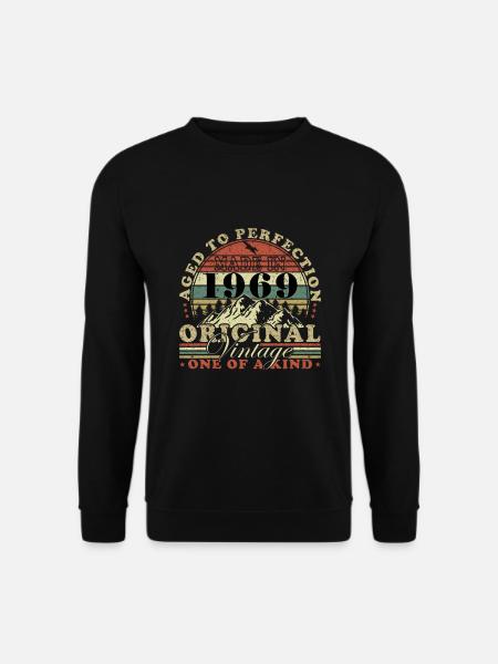 55. Geburtstag Jahrgang 1969 55 Jahre - Unisex Pullover - Schwarz