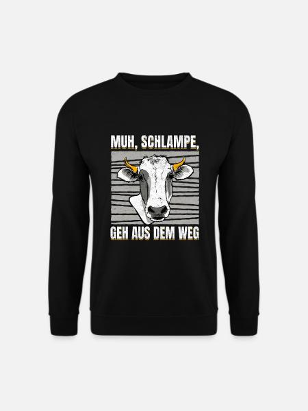 Kuh Flüsterin Kühe Spruch Muh - Bauer witz - Unisex Pullover - Schwarz