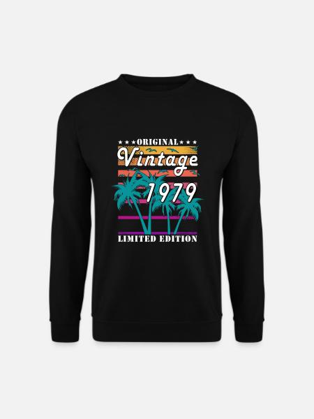 Vintage Made In 1979 45 Years Of Being Awesome - Unisex Pullover - Schwarz